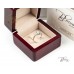  Нестандартен  Пръстен с Лабораторен Диамант 14К Бяло Злато  Bloom Jewellery